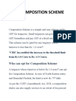 GST Composition Scheme