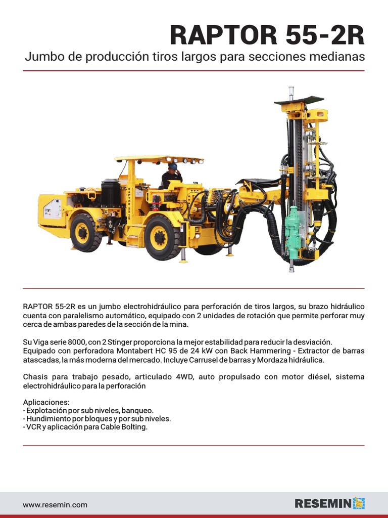 RAPTOR 55-2R (Español) | PDF | Bienes manufacturados | Ingeniería mecánica