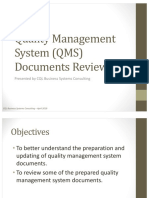 QMS Documents Review 2019