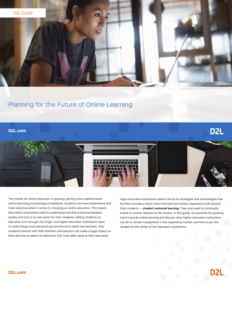 Planning For The Future of Online Learning D2L Guide PDF