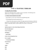 Unit 4. Chapter 2 Threads: Creating Threads in Python