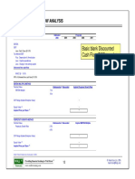 Basic Blank Discounted Cash Flow (DCF) Template
