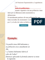 Aplicaciones de Funciones Exponenciales y Logarítmicas