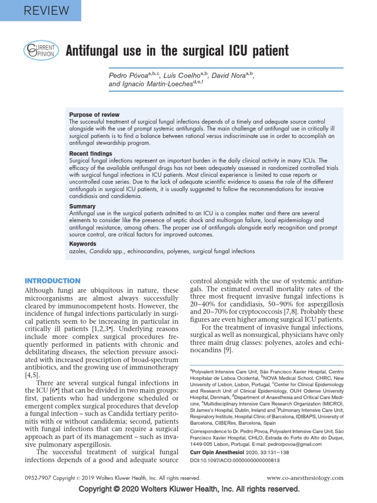 Antifungal Use in The Surgical ICU Patient.3 PDF