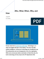 HRIS: The Who, What, When, Why, and How: Jungohr - Ca