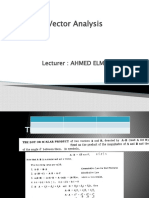 Chapter (2) The DOT & CROSS PRODUCT