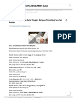 Menghitung Biaya Bata Ringan Dengan Finishing Mortar Instan PDF