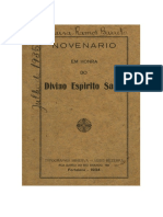 Novenário Do Divino Espirito Santo - 1934