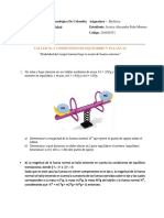 Taller No. 2 - Palancas y equilibrio