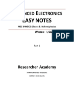Advanced Electronics 8th Semester Notes