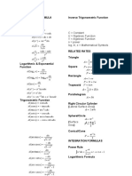 Basic Calculus Formula