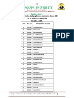 Result - March 2020