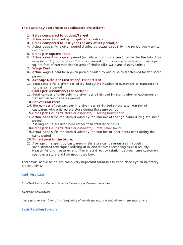 Daily Management of Store Operations | PDF | Gross Margin | Inventory