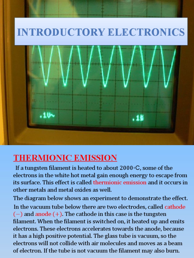 Introductory Electronics | PDF | Vacuum Tube | Electrical Resistance ...