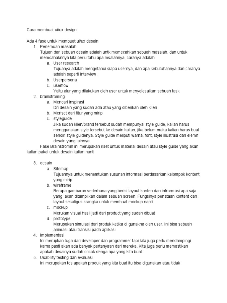 Panduan Lengkap Desain UI/UX | PDF | Karier & Perkembangan