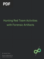 Hunting Red Team Activities With Forensic Artifacts