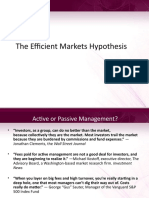 The Efficient Markets Hypothesis