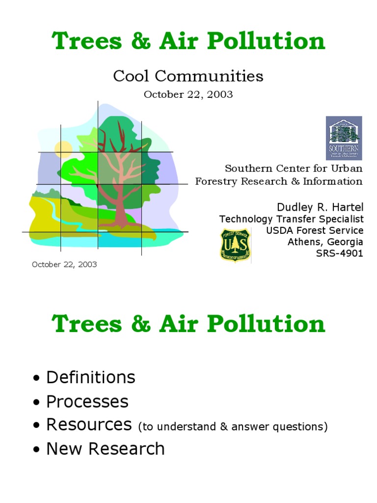 Trees' Role in Reducing Air Pollution | PDF | N Ox | Atmosphere Of Earth