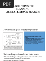 Algorithms For Planning: As State-Space Search