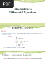 Introduction To Differential Equations