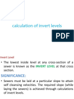 Calculation of Invert Levels