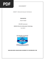 Assignment: SUBJECT: Advanced Computer Architecture