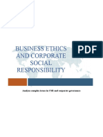 Business Ethics and Corporate Social Responsibility: Analyze Complex Issues in CSR and Corporate Governance