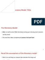 Monetary Model - FAQs PDF