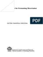 Guidelines For Formatting Dissertation: Avul Pakir Jainulabdeen Abdul Kalam