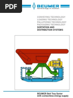 BEUMER Belt Tray Sorter