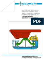 BEUMER Belt Tray Sorter with contactless energy supply optimizes product handling