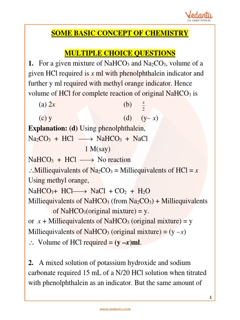 Unit+1 Some+Basic+Concepts+In+Chemistry PDF | PDF | Redox | Sodium ...