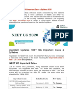 How To Check Neet Ug Results 2020 and Important Dates of Neet Ug