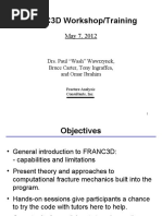 FRANC3D Workshop/Training: Drs. Paul "Wash" Wawrzynek, Bruce Carter, Tony Ingraffea, and Omar Ibrahim