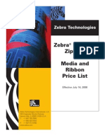 Zebra Zip Ship Price List 071408