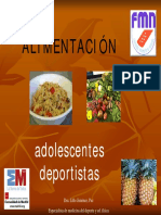 Alimentación deportiva adolescentes