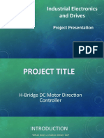 Industrial Electronics and Drives: Project Presentation