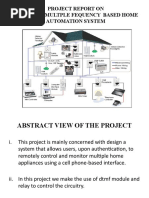 Project Report On Dual Tone Multple Fequency Based Home Automation System