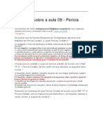 Questões Sobre A Aula 09 - Perícia Contábil