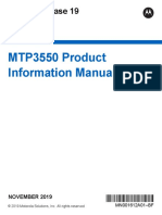 MTP3550 Product Information Manual: Mobile Release 19