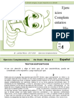 4to Grado - Bloque 4 - Ejercicios Complementarios