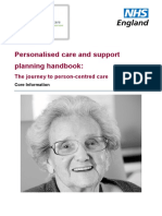 Personalised Care and Support Planning Handbook:: The Journey To Person-Centred Care