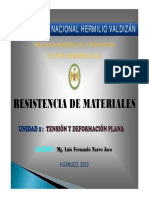 10 - Tensión y Deformación Plana - Semana 4 - Sesión 7 y 8 - 26.05.2020 Al 28.05.2020