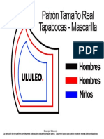 Patron para Elaborar Tapabocas PDF