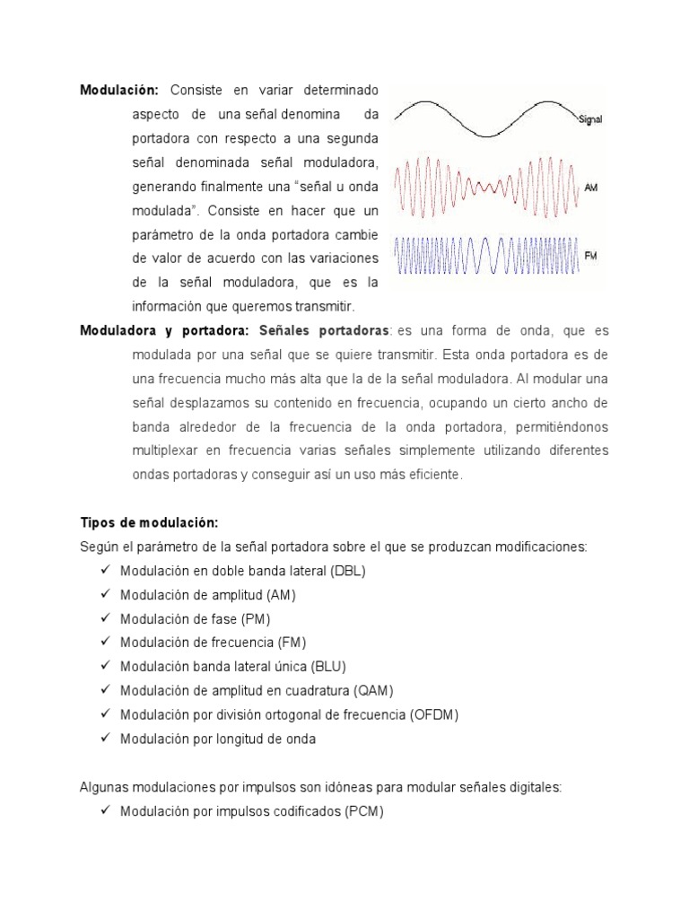 Electronica de Las Comunicaciones Moduladores y Demoduladores | PDF ...