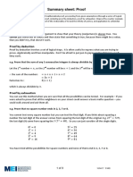 Summary Sheet: Proof