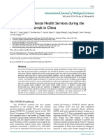 Progression of Mental Health Services During The COVID-19 Outbreak in China