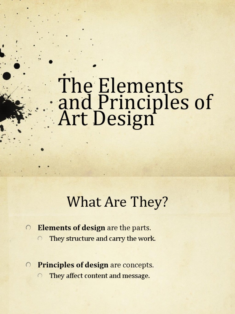 The Elements and Principles of Art Design | PDF