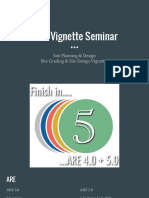 I/AN Vignette Seminar: Site Planning & Design Site Grading & Site Design Vignettes