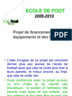 Projet ECOLE DE FOOT 2009 2010